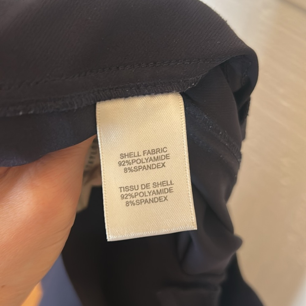 Rebecca Taylor Ava Techy Slim Ankle Crop Pants in Navy  Women’s size 10 - Picture 9 of 14